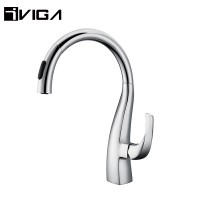 Best Quality Chrome Brush Brass Bathroom Kitchen Faucet Ceramic Disc Cartridge Mixer With Pull Out