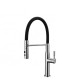 Easy installation stainless steel 360 swivel spray sink single handle lever pull out kitchen faucet