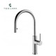 Replacement concealed pull out spray head mixer tap 304 stainless steel pull down kitchen faucet